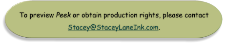 To preview Peek or obtain production rights, please contact Stacey@StaceyLaneInk.com.